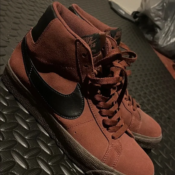 Nike SB Zoom Blazer Mid Oxen Brown Black Size Mens 8 Women’s 9.5 - Picture 9 of 12